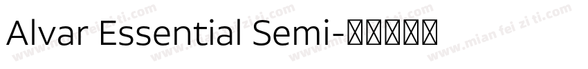 Alvar Essential Semi字体转换